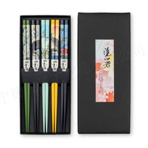 Five colors paintting chopsticks